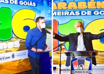 Gustavo Mendanha e Ronaldo Caiado | Foto: Montagem