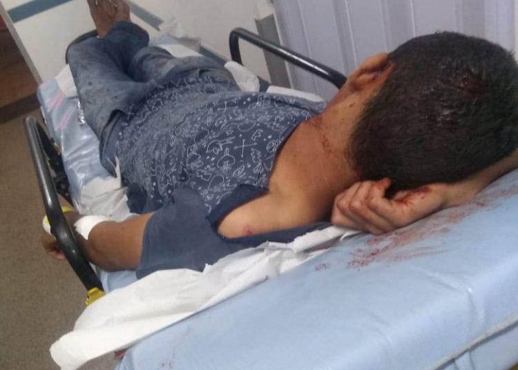 Homem se desentendeu com amigo, que o agrediu | Foto: Divulgação/Samu