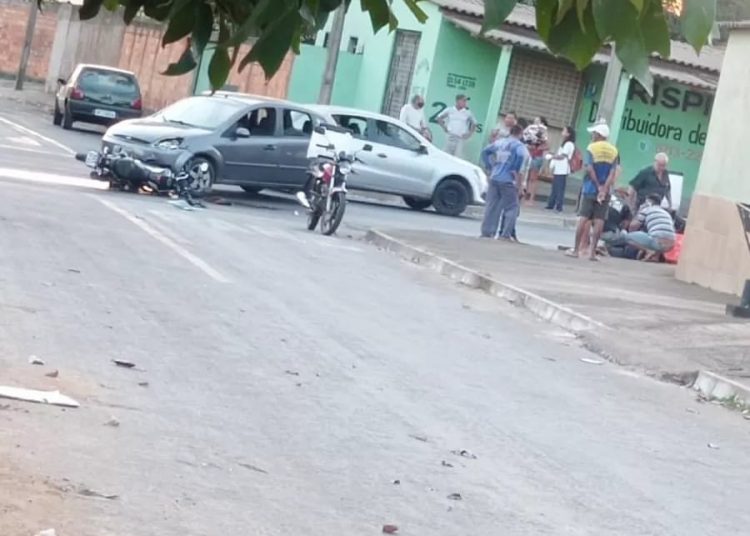 Acidente na Cidade Livre, em Aparecida | Foto: Reprodução