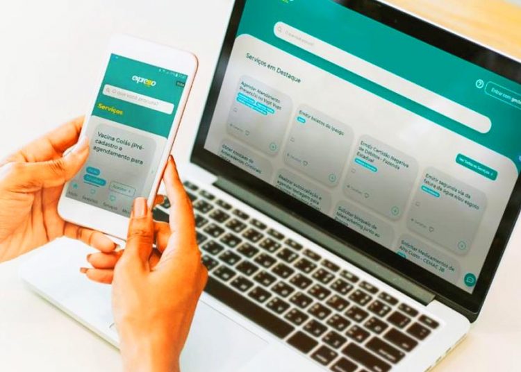 Plataforma Expresso – portal na internet, aplicativo para celulares e terminais de autoatendimento (totens) – oferece o acesso a serviços públicos do Governo de Goiás | Foto: Divulgação