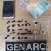 Drogas, dinheiro e celular apreendido com mulher em Aparecida | Foto: Polícia Civil de Goiás