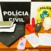 Cartomante entregou à polícia materiais deixados com ela pela secretária: caixões em miniatura, uma vela em forma de cabeça e um papel onde estão escritos os nomes das pessoas que seriam alvo da encomenda | Foto: Divulgação/ PCGO