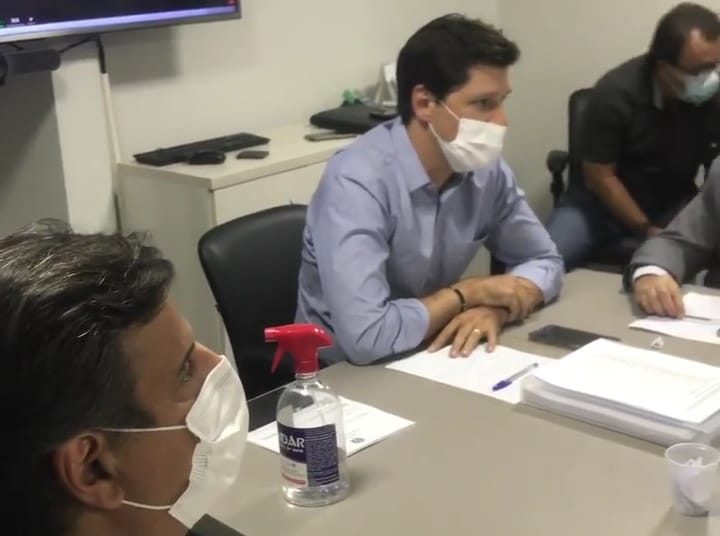 Daniel em reunião sobre aliança do MDB com DEM | Foto: Reprodução/ Instagram
