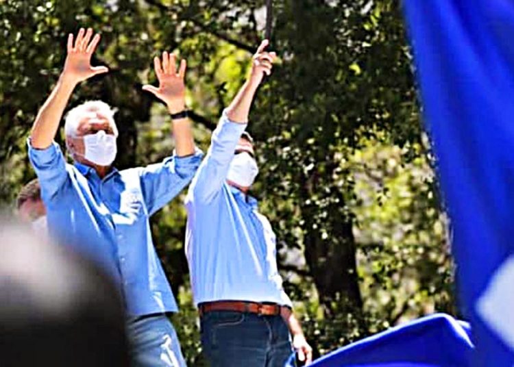 Ronaldo Caiado em carreata de campanha | Foto: Divulgação