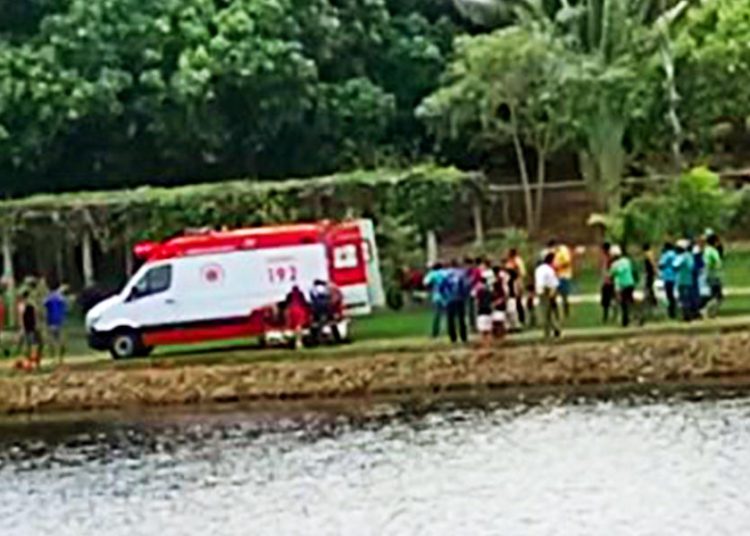 Afogamento em lago de Bela Vista | Foto: Leitor / FZ
