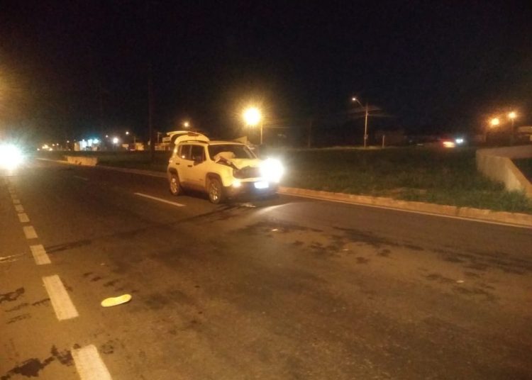 Veículo ficou com a frente destruída | Foto: Reprodução