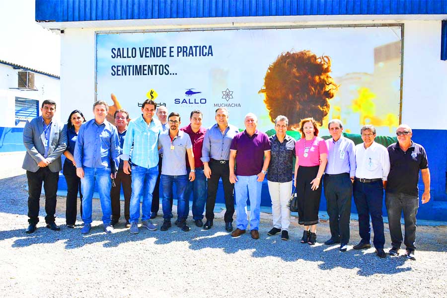 Em 2019, presidente da Fieg, Sandro Mabel, conheceu in loco, no Complexo Prisional de Aparecida de Goiânia, projeto desenvolvido pela Sallo Confecção para ressocialização de detentos que inclui parceria com o Senai | Foto: Reprodução