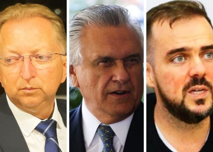 João Campos, Ronaldo Caiado e Gustavo Mendanha | Foto: Montagem/Folha Z