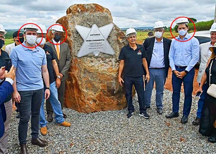 Lançamento de obras do aeroporto reúne Gustavo Mendanha, Daniel Vilela e Rogério Cruz em Aparecida | Foto: Reprodução / Instagram