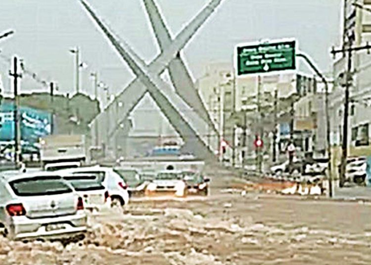 Risco de temporal em Goiânia | Foto: Leitor / FZ