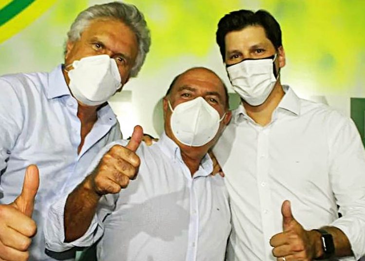 Ronaldo Caiado, Zacharias Calil e Daniel Vilela | Foto: Reprodução