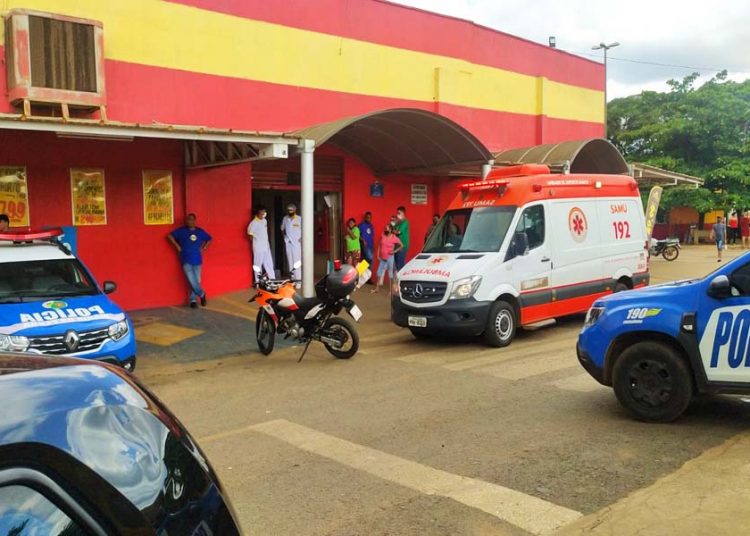 Vigilante esfaqueado por assaltante no Jd. Tiradentes, em Aparecida | Foto: Leitor / FZ