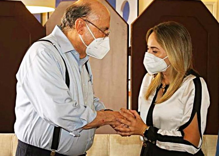 Henrique Meirelles e Camila Rosa | Foto: Reprodução