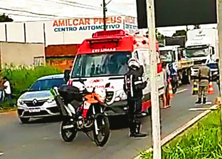 Acidente no Anel Viário | Foto: Leitor / Folha Z