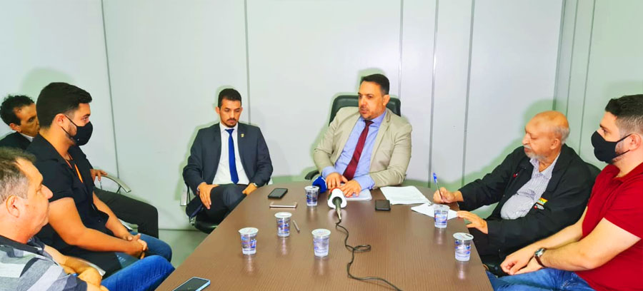 André Fortaleza em entrevista coletiva | Foto: Folha Z