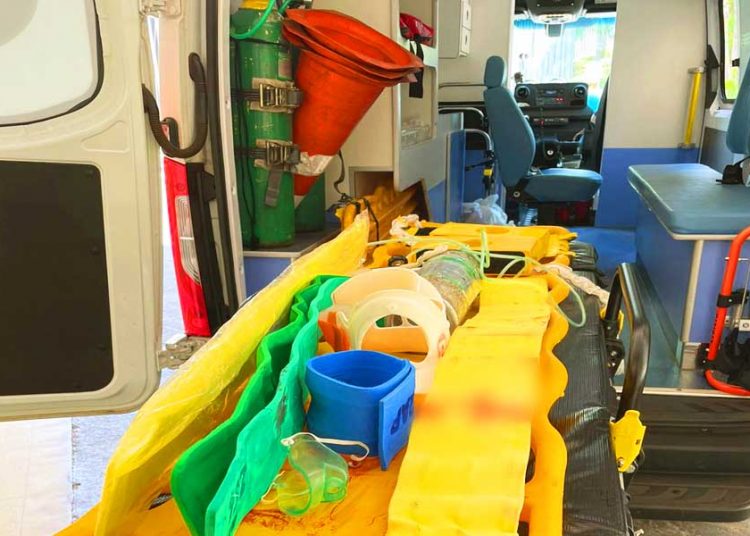 Samu socorre ciclista atropelado em Aparecida de Goiânia | Foto: Leitor / FZ