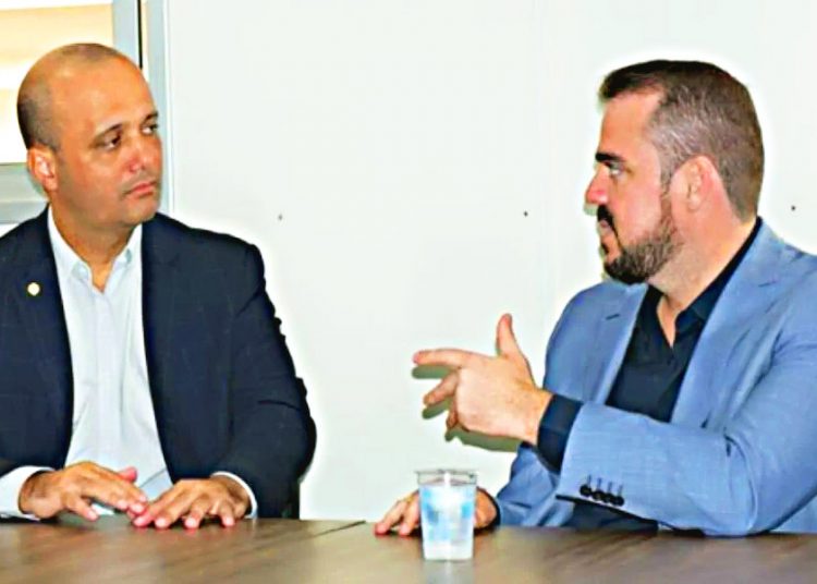 Major Vitor Hugo e Gustavo Mendanha | Foto: Reprodução