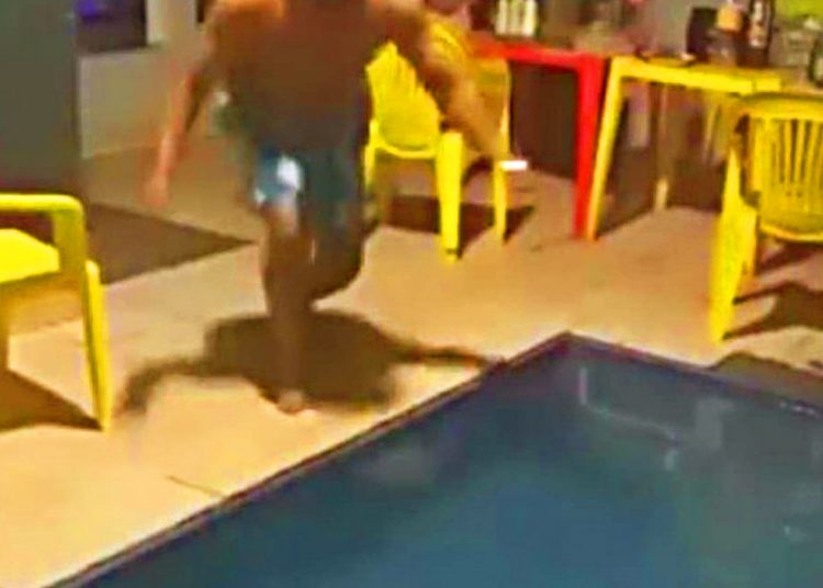 Jovem ficou tetraplégico ao pular na piscina em Quirinópolis (GO) | Foto: Reprodução