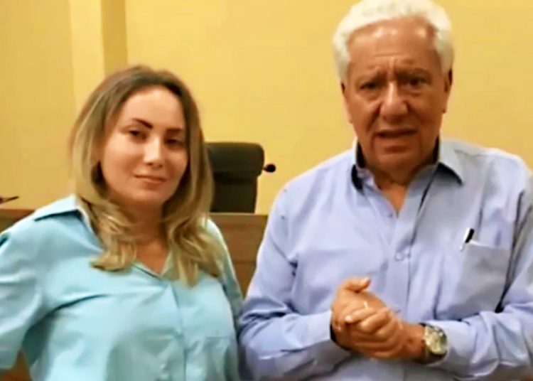 Camila Rosa e Vilmar Rocha | Foto: Reprodução