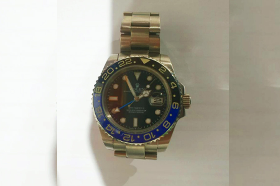 Rolex foi roubado no dia 05/01/22 em Aparecida de Goiânia | Foto: Divulgação / PMGO