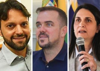 Alexandre Baldy, Gustavo Mendanha e Vivian Naves | Foto: Montagem / FZ