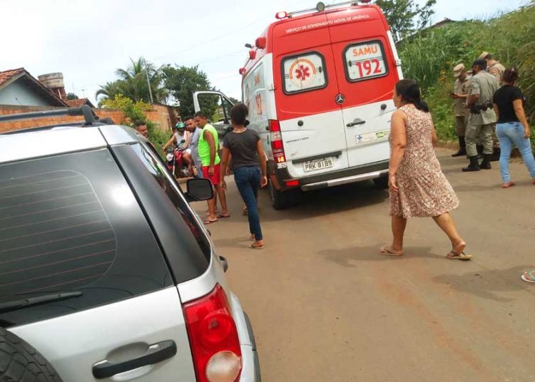 Criança atropelada no Pontal Sul, em Aparecida de Goiânia | Foto: Leitor / FZ