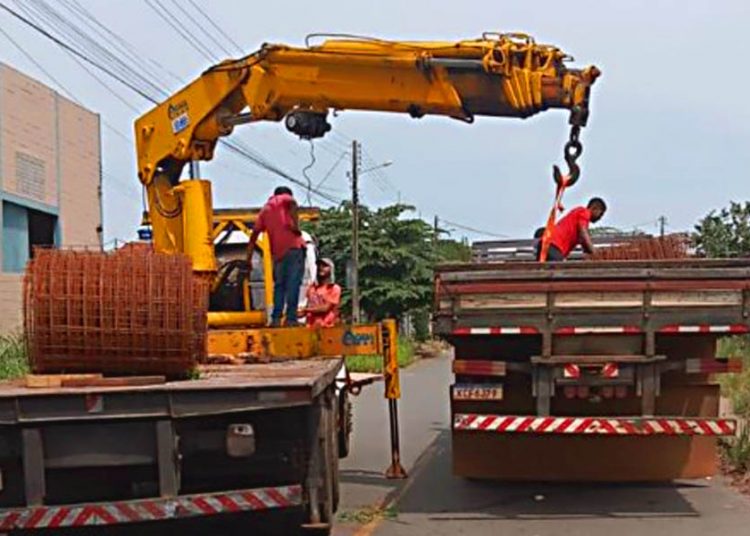 Material de construção furtado foi encontrado na posse de empresário em Aparecida de Goiânia | Foto: Divulgação / PCGO