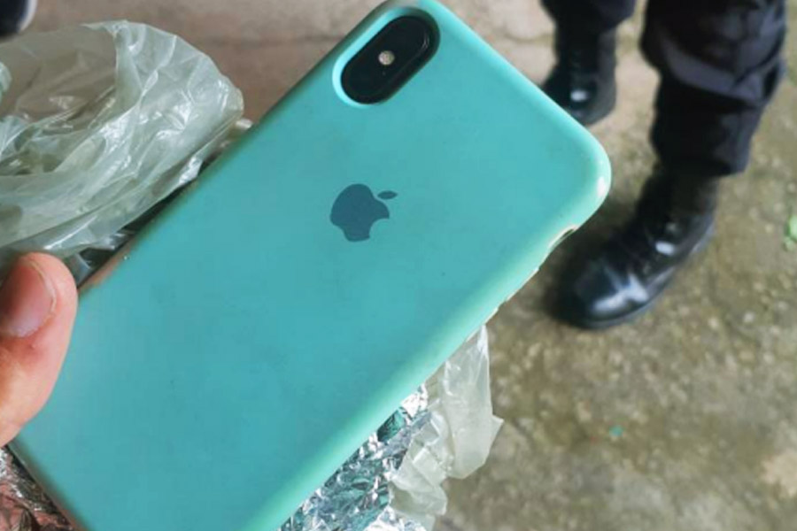 Iphone recuperado em Aparecida | Foto: Reprodução