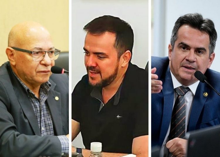 Professor Alcides, Gustavo Mendanha e Ciro Nogueira | Foto: Montagem / FZ