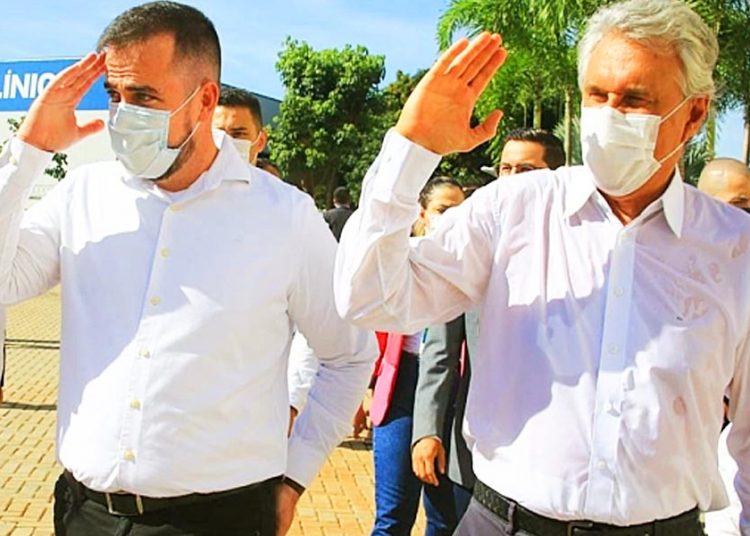 Gustavo Mendanha e Ronaldo Caiado | Foto: Reprodução