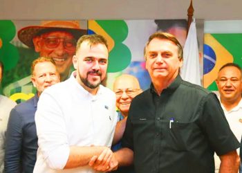 Gustavo Mendanha e Jair Bolsonaro | Foto: Reprodução