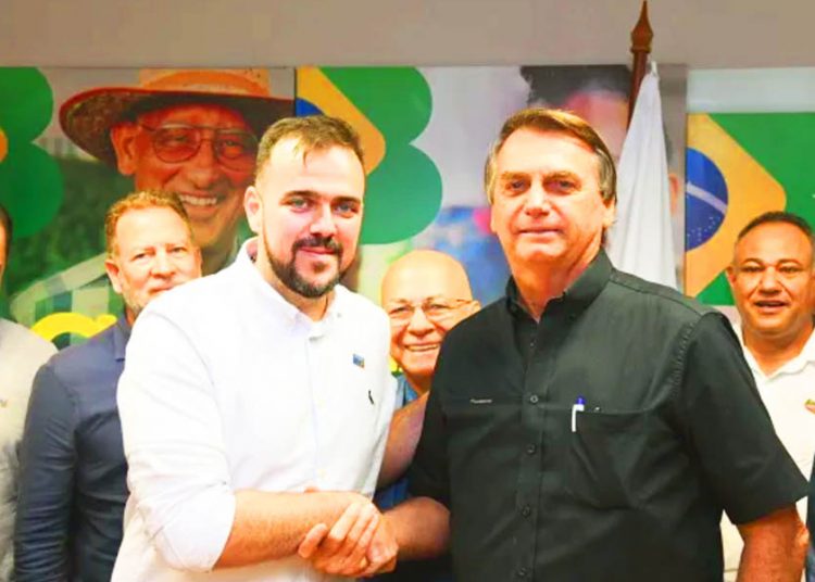 Gustavo Mendanha e Jair Bolsonaro | Foto: Reprodução