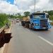 Trecho da BR-153 em que houve deslizamento no final de 2021 no perímetro urbano de Aparecida de Goiânia | Foto: Defesa Civil
