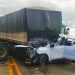Acidente na BR-020, em Goiás | Foto: Divulgaçãoq / CBMGO