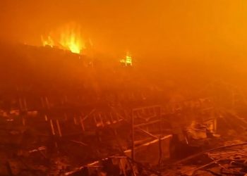 Incêndio no Banana Shopping | Foto: Divulgação/CBMGO