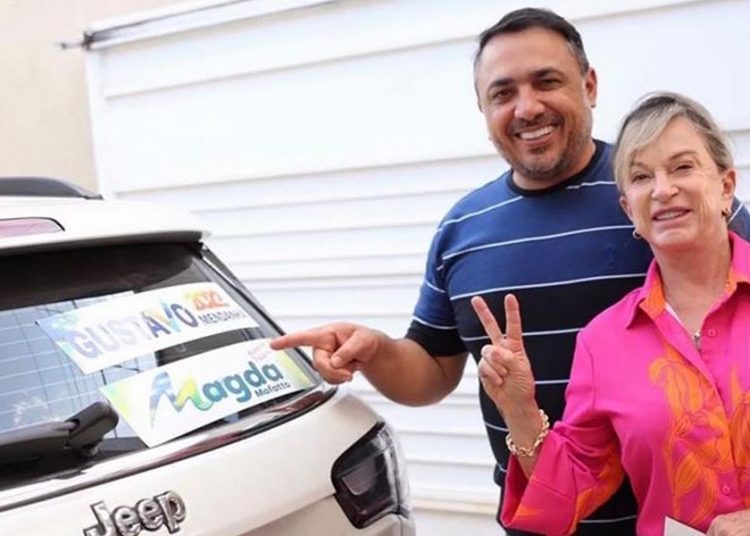 Magda Mofatto e André Fortaleza | Foto: Reprodução