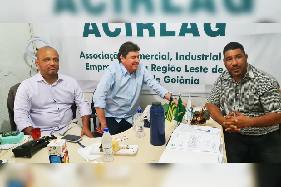 Major Vitor Hugo, Wilder Morais e Maione Padeiro na Acirlag | Foto: Folha Z
