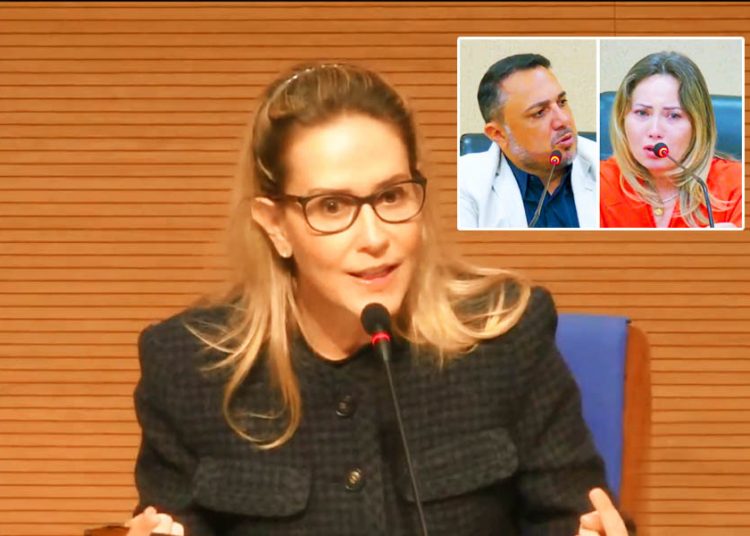 Ministra do Tribunal Superior Eleitoral (TSE) Maria Claudia Bucchianeri critica sentença que arquivou a ação movida pela vereadora Camila Rosa (PSD) contra o presidente da Câmara de Aparecida de Goiânia, André Fortaleza (MDB) | Foto: Reprodução