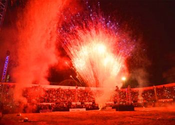 Fogos artifício no Aparecida é Show | Foto: Claudivino Antunes