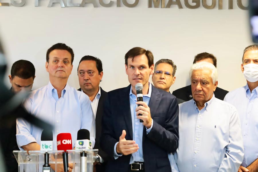 Gilberto Kassab, Lissauer Vieira e Vilmar Rocha | Foto: Divulgação
