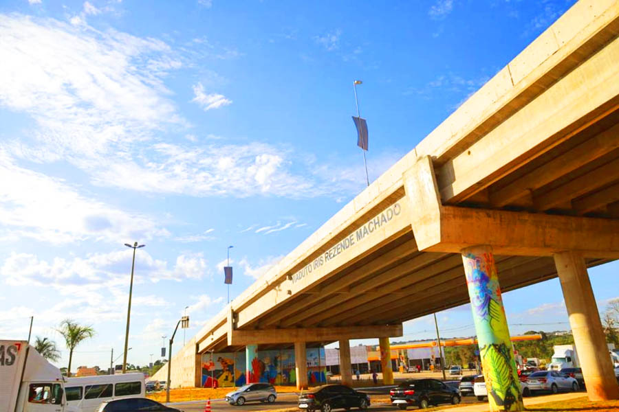 Viaduto Iris Rezende Machado, em Goiânia | Fotos: Jackson Rodrigues e Fernando Leite