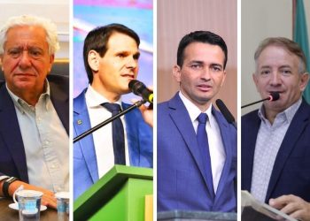 Vilmar Rocha, Lissauer Vieira, Max Menezes e Vilmar Mariano | Foto: Montagem / FZ