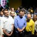 Major Vitor Hugo, Jair Bolsonaro, Fábio Sousa, Wilder Morais e Professor Alcides | Foto: Valdemy Teixeira