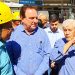 Engenheiro Carlos Campos vistoria no viaduto da T-63 acompanhado pelo prefeito Rogério Cruz | Foto: Folha Z