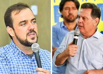 Gustavo Mendanha e Marconi Perillo devem protagonizar duelo a parte pela 2ª colocação | Fotomontagem: Folha Z