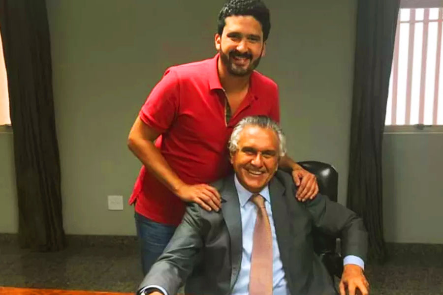 Ronaldo Caiado e o filho | Foto: Reprodução