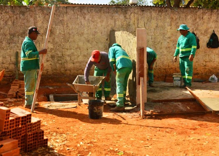 SDU de Aparecida de Goiânia constrói primeiro ponto de coleta de pequenos entulhos | Foto: Claudivino Antunes