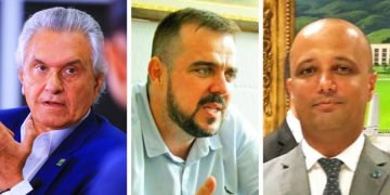 Ronaldo Caiado, Gustavo Mendanha e Major Vitor Hugo | Foto: Montagem / FZ