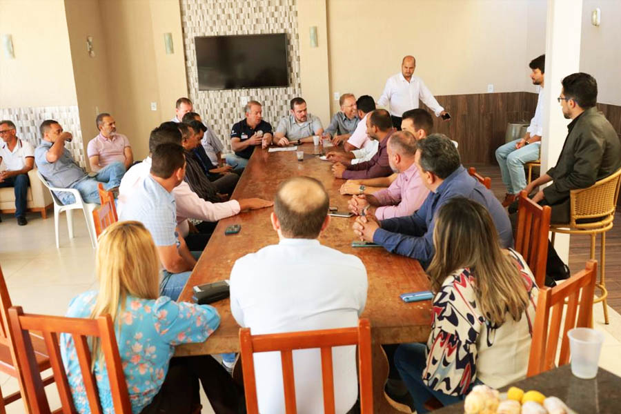 Café da manhã com Gustavo Gustavo Mendanha, João Campos e vereadores de Aparecida de Goiânia | Foto: Wigor Vieira