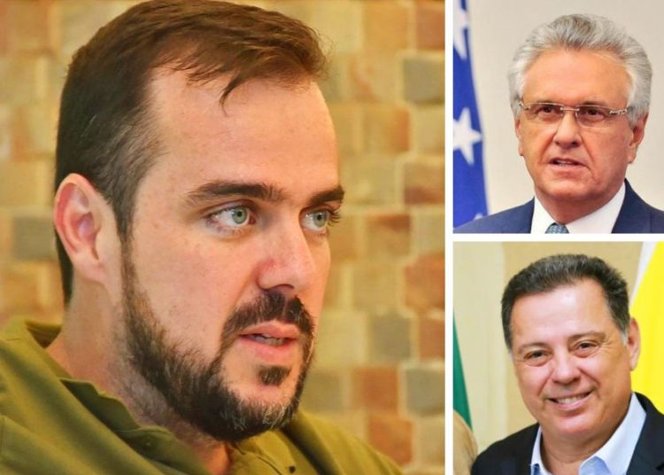 Gustavo Mendanha, Ronaldo Caiado e Marconi Perillo | Foto: Montagem / FZ